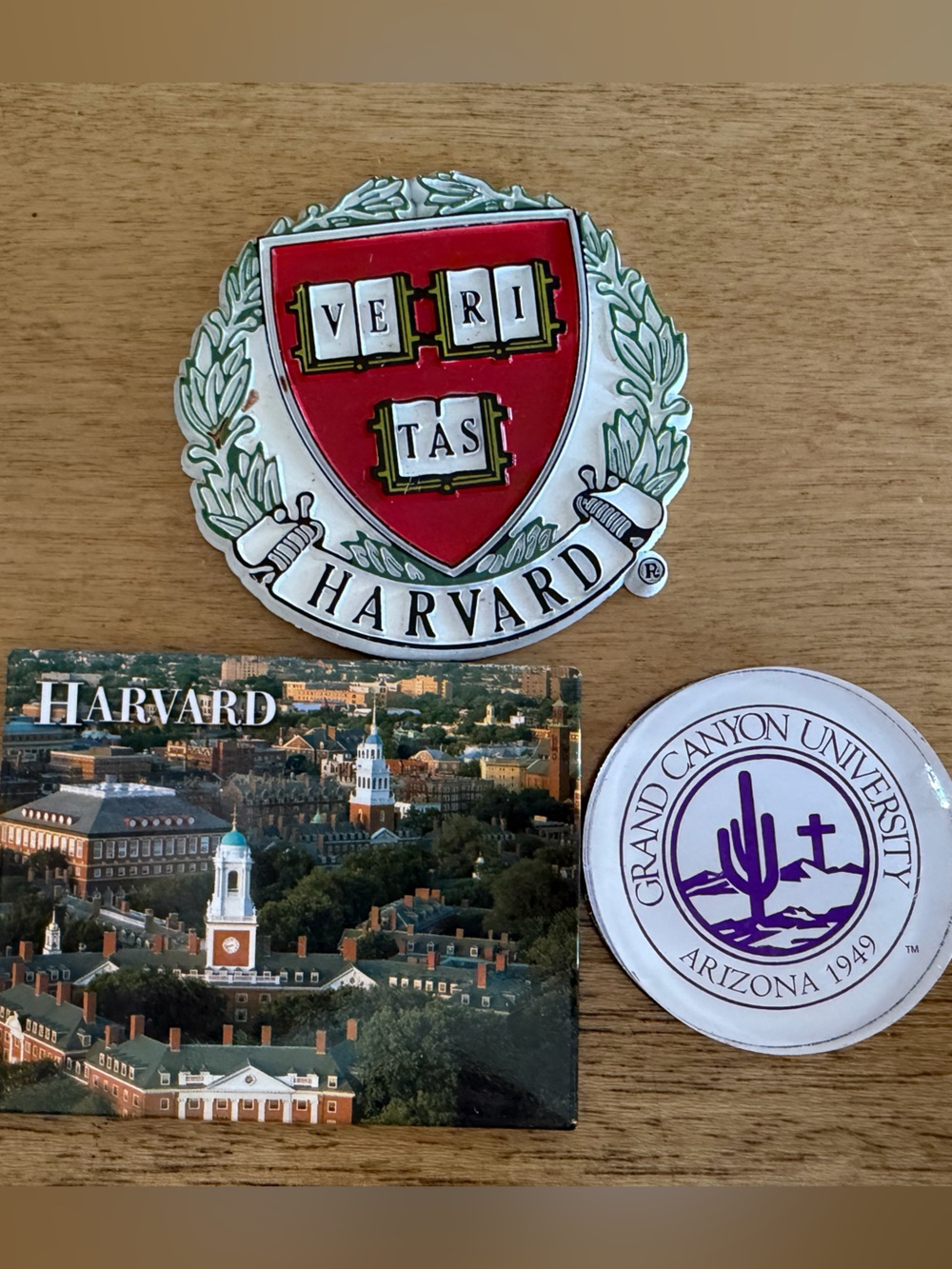 College Magnet Set (3 piece) - 2 Harvard, 1 GCU